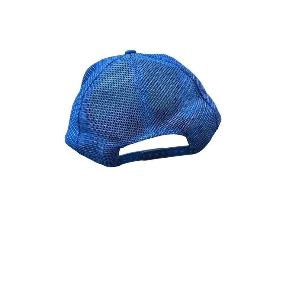 NOS Deadstock Vintage Texas Hot Shot Co. Blue Mesh Trucker Hat